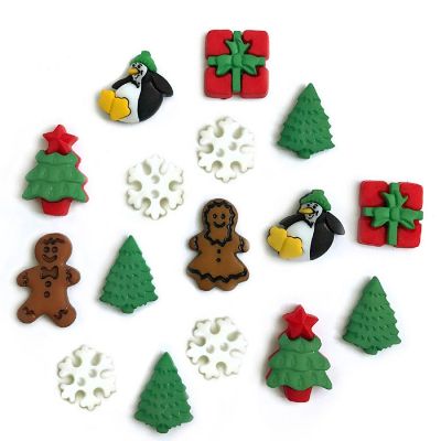 Buttons Galore 50+ Assorted Christmas Buttons for Sewing & Crafts - Set of 6 Button Packs Image 2