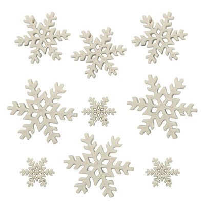 Buttons Galore 60+ Assorted Snowflake Theme Button Bundle for Sewing &amp; Crafts - Set of 6 Button Packs Image 2