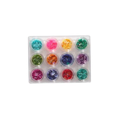 Buttons Galore and More Assorted Sequins - 12 Colors Image 1