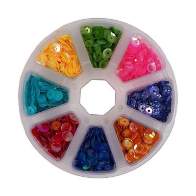 Buttons Galore and More Bulk Sequins - 8 Unique Assorted Colors for Crafts Image 1