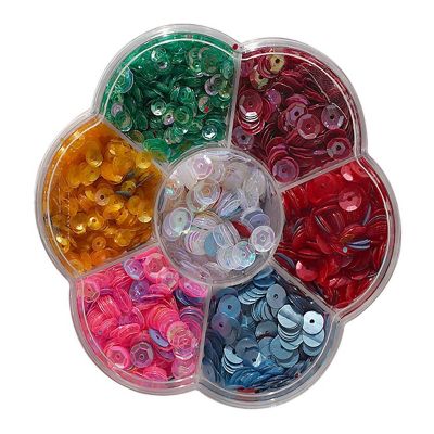 Buttons Galore and More Bulk Sequins Seven Unique Bright Colors Image 1
