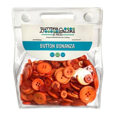 Buttons Galore Craft & Sewing Buttons - Orange  - 8 oz. Image 1
