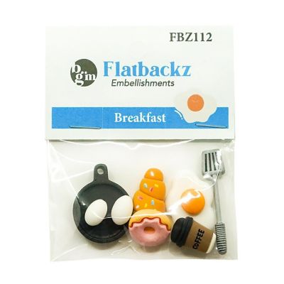 Buttons Galore Flatback Embellishments for Crafts - Breakfast - 21 Pieces Image 2
