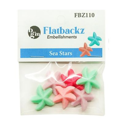 Buttons Galore Flatback Embellishments for Crafts - Sea Stars - 15 Pieces Image 2
