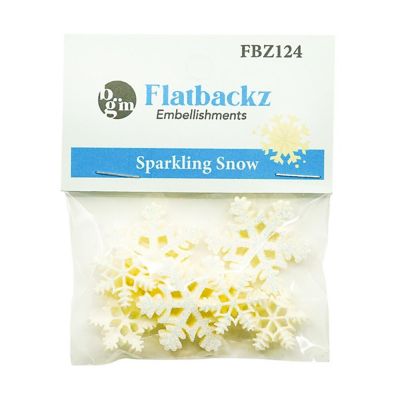Buttons Galore Flatback Embellishments for Crafts - Sparkling Snow - 18 Pieces Image 1