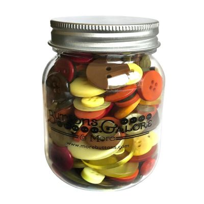 Buttons Galore Harvest Craft & Sewing Buttons in Mason Jar - 3.5 oz Image 1