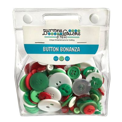 Buttons Galore Holiday Craft & Sewing Buttons - Christmas Colors - 8 oz. Image 1