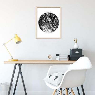BW Tree Branches Circle 8.5x11 Image 3