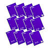 C-Line 1-Subject Notebook, 70 Page, Wide Ruled, Purple, Pack of 12 Image 1