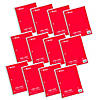 C-Line 1-Subject Notebook, 70 Page, Wide Ruled, Red, Pack of 12 Image 1