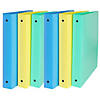C-Line 3-Ring Binder, 1" capacity, Assorted Colors, Pack of 6 Image 1