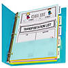 C-Line 5-Tab Index Dividers with Multi-Pockets, Bright Color Assortment, 3 Sets Image 1