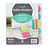 C-Line 5-Tab Poly Binder Index Dividers, Assorted, 5 Per Set, 12 Sets Image 1