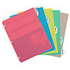 C-Line 5-Tab Poly Binder Index Dividers, Assorted, 5 Per Set, 12 Sets Image 2