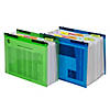C-Line Expanding File Folder, 13-Pocket, Hanging Tabs, Bright Blue, Pack of 3 Image 4