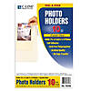 C-Line Peel & Stick Photo Holders, Clear, 4" x 6", 10 Per Pack, 5 Packs Image 1