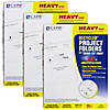 C-Line Recycled Poly Project Folders, Clear, Reduced Glare, 11" x 8-1/2", 25 Per Box, 3 Boxes Image 1