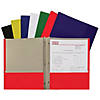 C-Line Recycled Two-Pocket Paper Portfolios with Prongs, Assorted Colors, Pack of 48 Image 1
