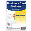 C-Line Self-Adhesive Business Card Holder, Side Load, 2" Proper 3-1/2", 10 Per Pack, 5 Packs Image 1