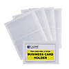 C-Line Self-Adhesive Business Card Holder, Side Load, 2" Proper 3-1/2", 10 Per Pack, 5 Packs Image 2