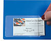 C-Line Self-Adhesive Business Card Holder, Side Load, 2" Proper 3-1/2", 10 Per Pack, 5 Packs Image 3