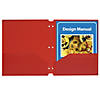C-Line Two-Pocket Poly Portfolios with Three-Hole Punch, Red, Box of 25 Image 1