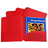 C-Line Two-Pocket Poly Portfolios with Three-Hole Punch, Red, Box of 25 Image 2