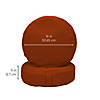 Cabrillo 16" Round Bean Cushions, Amber 2-Pack Image 4