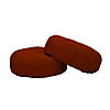 Cabrillo 16" Round Bean Cushions, Dark Red 2-Pack Image 3