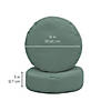 Cabrillo 16" Round Bean Cushions, Green 2-Pack Image 4