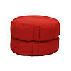 Cabrillo 16" Round Bean Cushions, Light Red 2-Pack Image 1