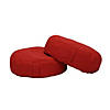 Cabrillo 16" Round Bean Cushions, Light Red 2-Pack Image 3