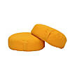 Cabrillo 16" Round Bean Cushions, Yellow 2-Pack Image 3