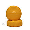 Cabrillo 16" Round Bean Cushions, Yellow 2-Pack Image 4