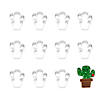 Cactus In Pot 4" Cookie Cutters Image 1