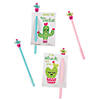 Cactus Pen Valentine Exchanges with Card for 12 Image 1