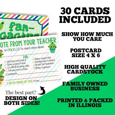 Cactus Teacher Mail for Students by AmandaCreation 30ct Image 1