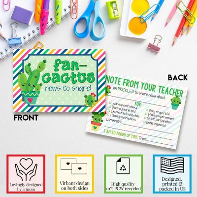 Cactus Teacher Mail for Students by AmandaCreation 30ct Image 2