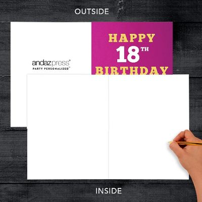 Cake Design 18th Jumbo Card 8.5x11IN Image 2