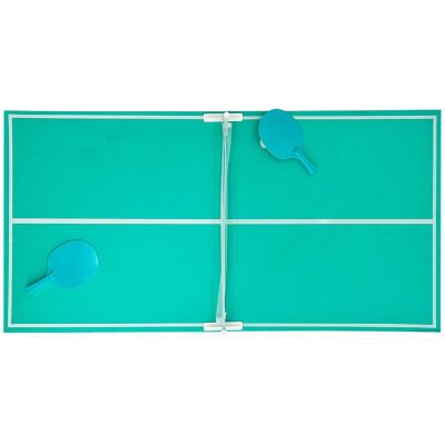 California Sun Floating Table Tennis Game - Swimming Pool Ping Pong w/Paddles (Teal) Image 1