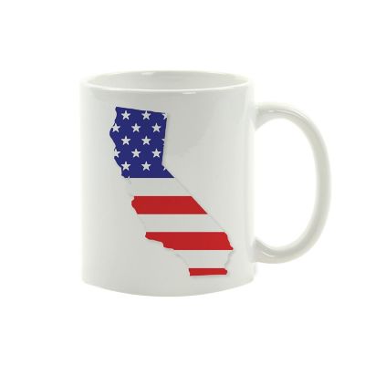 California US Flag Ceramic Mug Image 2