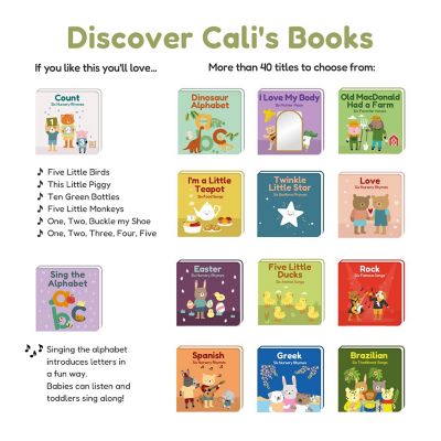 Cali's Books Colors Songs Learning Sound Book  Preschool Toy Image 3