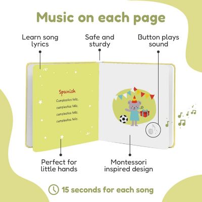 Cali's Books Happy Birthday Songs - Musical Interactive Book Image 1