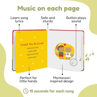 Cali's Books Reggae Baby and Toddler Musical Sound Book Image 1