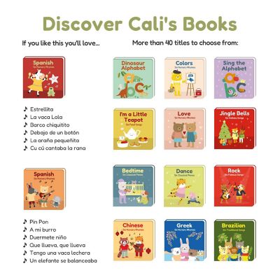Cali's Books Spanish 3 Nursery Rhymes  Sound Bilingual Book Image 3