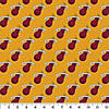 Camelot Cotton Fabrics NBA Precut 2yd Miami Heat Ditsy Colors Image 1