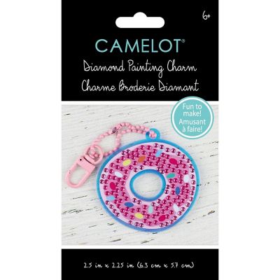 Camelot Dots Diamond Art Kit 2.5"X2.25" -Doughnut Sprinkle Charm Image 1