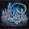 Camelot Dots Diamond Painting Kit Advanced Harry Potter Moon Over Hogwarts Image 1
