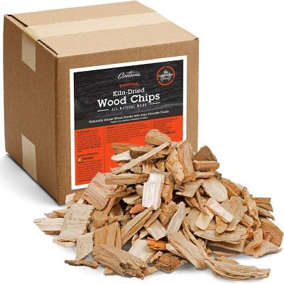 Camerons Products Wood Smoker Chips - Pecan ~ Approx. 5 Pound Box, 420 cu. in. - 100% Natural, Course Cut, Wood Smoking and Barbecue Chip Image 1