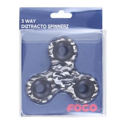 Camo Fidget Spinner  Black Image 1
